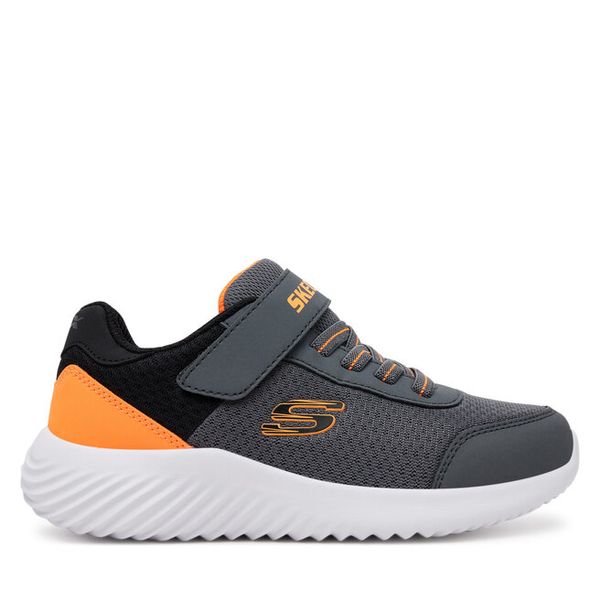 Sneakersy Skechers. Szare trampki i tenisówki chłopięce Skechers, bez wzorów, bez zapięcia. Za 179.99 zł.