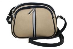 Listonoszka beżowa BARBERINI'S skórzana 03-2. Brązowe torebki shopper damskie Barberinis, bez wzorów, ze skóry, na ramię, bez dodatków. Za 172.99 zł.