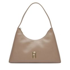 Torebka Furla. Brązowe torebki do ręki damskie Furla, bez wzorów, klasyczne, bez dodatków. Za 809.99 zł.