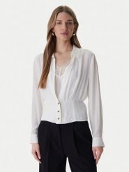 Marciano Guess Koszula 6RGH16 7443A Biały Regular Fit. Białe bluzki damskie Marciano Guess, z aplikacjami, z acetatu, bez kołnierzyka, bez ramiączek. Za 709.99 zł.