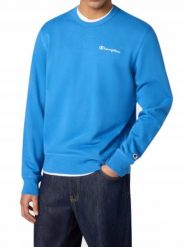Bluza Męska Champion Bez Kaptura Sportowa Dresowa. Niebieskie bluzy sportowe męskie Champion, m, z aplikacjami, z bawełny, bez kaptura. Za 239.00 zł.