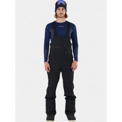 Spodnie Narciarskie Męskie Fundango Benton Bib. Czarne spodnie snowboardowe męskie Fundango, l, bez wzorów, z tkaniny, narciarskie. Za 599.90 zł.