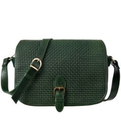 Torebka damska vintage z plecionką Canaletto TD634s244t1. Zielone torebki do ręki damskie bez wzorów, ze skóry, vintage, z tłoczeniem, bez dodatków. Za 380.00 zł.