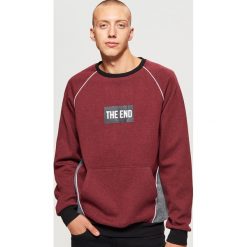 Bluza z napisem - Bordowy. Bluzy damskie marki Cropp. W wyprzedaży za 39.99 zł.