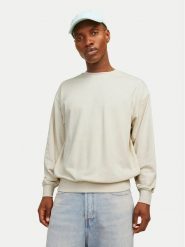 Jack & Jones Bluza Charge 12257853 Beżowy Loose Fit. Brązowe bluzy męskie Jack & Jones, m, bez wzorów, z bawełny, bez kaptura. Za 99.99 zł.