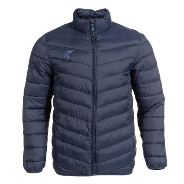 Kurtka puchowa Joma Mystic. Niebieskie kurtki męskie Joma, l, bez wzorów, z nylonu, klasyczne, bez kaptura. Za 233.10 zł.
