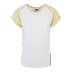 Koszulka damska Urban Classics Contrast Raglan. Białe t-shirty damskie Urban Classics, bez wzorów, bez kołnierzyka. Za 94.50 zł.