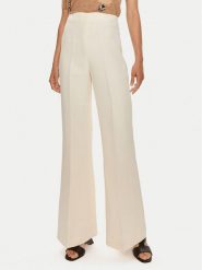 TWINSET Spodnie materiałowe 241TT2104 Beżowy Wide Leg. Brązowe spodnie materiałowe damskie Twinset, bez wzorów, z materiału. Za 489.99 zł.