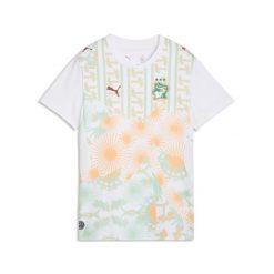 Damska koszulka wyjazdowa Wybrzeże Kości Słoniowej 2026 PUMA. Białe t-shirty damskie Puma, s, bez wzorów, sportowe, bez kołnierzyka. Za 429.00 zł.