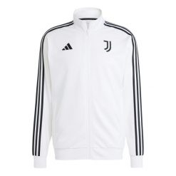 Kurtka z dresu Juventus Turin Dna 2024/25. Białe kurtki męskie Adidas, l, bez wzorów, z dresówki, klasyczne, bez kaptura. Za 310.50 zł.