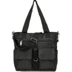 Shopper bag czarny Beltimore A4 J31. Czarne torebki shopper damskie bez wzorów, bez dodatków. Za 142.99 zł.
