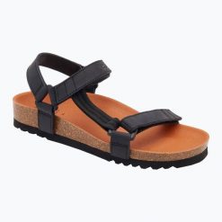 Sandały Scholl Heaven Ad Med. Czarne sandały damskie Scholl, bez wzorów, bez obcasa, bez zapięcia. Za 259.99 zł.