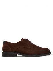 Tommy Hilfiger Półbuty Corporate Dressy Suede Shoe FM0FM05969 Brązowy ciemny. Brązowe półbuty na co dzień męskie Tommy Hilfiger, ze skóry, bez zapięcia. Za 649.99 zł.