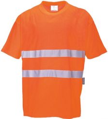 Portwest S172 - T-shirt Cotton Comfort - pomarańczowy 4XL. Brązowe t-shirty męskie Portwest, m, bez wzorów, bez kołnierzyka. Za 68.98 zł.