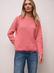 Street One Sweter damski z dzianiny Kobiety Bawełna czerwony jednolity, 40. Czerwone swetry damskie Street One, bez wzorów, z bawełny, street, bez kołnierzyka, bez ramiączek, bez kaptura. Za 249.95 zł.