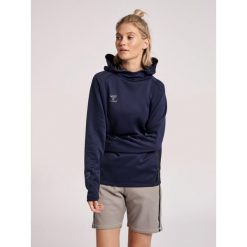 Damska bluza z kapturem Hummel Cima Xk. Niebieskie bluzy damskie Hummel, s, bez wzorów, z dresówki, z kapturem. Za 224.75 zł.
