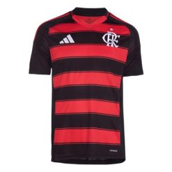 Koszulka CR Flamengo 25 Home. Czarne koszulki sportowe męskie Adidas, m, bez wzorów, z materiału, bez kołnierzyka, bez ramiączek, do piłki nożnej. Za 439.00 zł.