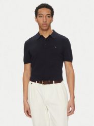 Tommy Hilfiger Polo Essential MW0MW37396 Granatowy Regular Fit. Niebieskie koszulki polo męskie Tommy Hilfiger, m, bez wzorów, z bawełny, bez ramiączek. Za 239.99 zł.
