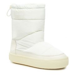 Śniegowce Tommy Jeans. Białe kozaki damskie Tommy Jeans, z jeansu. Za 339.99 zł.