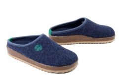 DR. BRINKMANN 220071-05 blau, kapcie damskie. Niebieskie kapcie damskie Dr. Brinkmann, bez wzorów. Za 155.32 zł.