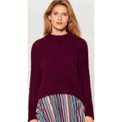 Sweter oversize z półgolfem - Fioletowy. Swetry damskie marki Mohito. W wyprzedaży za 59.99 zł.
