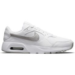 Buty do chodzenia Nike Air Max SC. Białe obuwie sportowe damskie Nike, bez wzorów, z materiału, trekkingowe, nike air max. Za 583.00 zł.