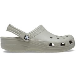 Buty do chodzenia unisex Crocs Classic Elephant. Szare klapki damskie Crocs, bez wzorów, z materiału, sportowe, bez obcasa. Za 327.00 zł.