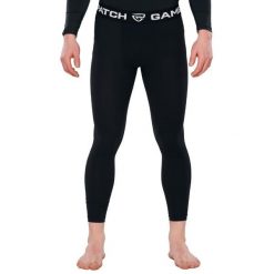 Spodnie kompresyjne Peak Game-Patch. Czarne spodnie sportowe męskie GAMEPATCH, xs, bez wzorów, z materiału. Za 251.00 zł.