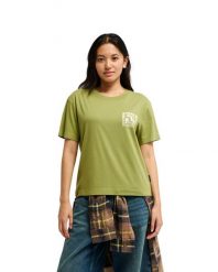 Koszulka z krótkim rękawem dla Kobiety STANDARD Zielony. Zielone t-shirty damskie Quiksilver, m, bez wzorów, z bawełny, klasyczne, bez kołnierzyka. Za 119.99 zł.