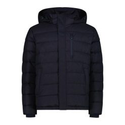 Kurtka puchowa z kapturem na zamek Sorona CMP. Niebieskie kurtki męskie CMP, bez wzorów, z puchu, sportowe, z kapturem. W wyprzedaży za 542.00 zł.