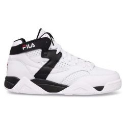 Buty do koszykówki męskie Fila M-Squad biało-czarne. Białe buty sportowe męskie Fila, z materiału, bez zapięcia, do koszykówki. Za 839.00 zł.