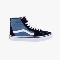 Buty sportowe Vans SK8 HI Navy. Czarne obuwie sportowe damskie Vans, bez wzorów, trekkingowe, Vans SK8. Za 401.85 zł.