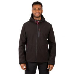 Męska Kurtka Soft Shell Marlon. Czarne kurtki męskie Trespass, m, bez wzorów, z elastanu, z kapturem. Za 292.99 zł.