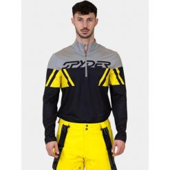 Koszulka Męska Spyder Podium HZ. Czarne koszulki sportowe męskie Spyder, na zimę, l, bez wzorów, bez kołnierzyka, bez ramiączek, narciarskie. Za 479.00 zł.