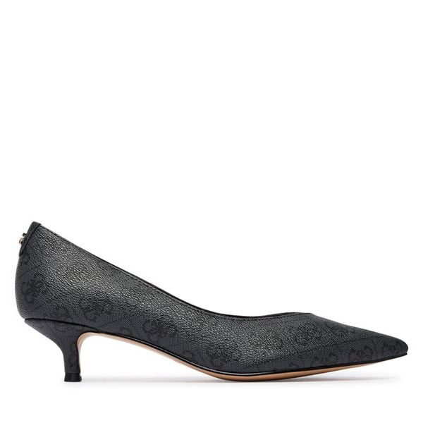 Czółenka Guess. Szare czółenka damskie Guess, z aplikacjami, bez obcasa, bez zapięcia. Za 584.99 zł.