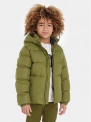 Tommy Hilfiger Kurtka zimowa Essential KB0KB08341 S Khaki Regular Fit. Brązowe buty zimowe chłopięce Tommy Hilfiger, na zimę, bez wzorów, z syntetyku, bez kaptura. Za 659.99 zł.