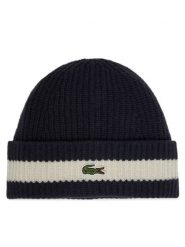 Lacoste Czapka RB9883 Granatowy. Niebieskie czapki i kapelusze damskie Lacoste, na zimę, bez wzorów, z wełny. Za 269.99 zł.