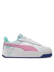 Puma Sneakersy Carina Street 393846 11 Biały. Białe buty sportowe dziewczęce Puma, bez wzorów, ze skóry, bez zapięcia. Za 169.99 zł.