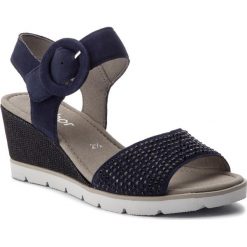 Sandały GABOR - 25.754.16 Bluette. Niebieskie sandały damskie marki Gabor, bez wzorów, z materiału. Za 449.00 zł.
