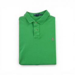 Second life - Krótki Rękaw Męskie Polo Zielone - Stan dobry. Zielone buty sportowe męskie Ralph Lauren, bez zapięcia, na golfa. Za 97.25 zł.