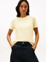 Tommy Hilfiger Koszulka Kobiety Bawełna żółty, S. Żółte t-shirty damskie Tommy Hilfiger, s, bez wzorów, z bawełny, bez kołnierzyka. Za 139.95 zł.