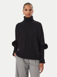 Rinascimento Golf CFM0012388003 Czarny Oversize. Czarne swetry damskie Rinascimento, l, bez wzorów, z wiskozy, bez kołnierzyka, bez ramiączek, bez kaptura. Za 414.99 zł.