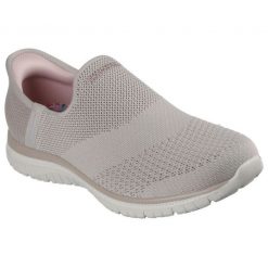 Buty Skechers Slip-ins: Virtue - Sleek 104425/TPE szare. Szare obuwie sportowe damskie bez wzorów, z dzianiny. Za 594.89 zł.