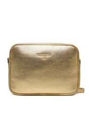 Patrizia Pepe Torebka 8B8985/L138-Y254 Złoty. Żółte listonoszki damskie Patrizia Pepe, bez wzorów, ze skóry, bez dodatków. Za 479.99 zł.