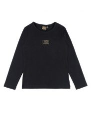 Leone 1947 Złoty Langarm-T-Shirt dla matek. Białe t-shirty i topy dla dziewczynek LEONE 1947 APPAREL, bez wzorów, z bawełny, bez ramiączek. Za 117.88 zł.