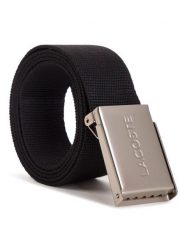 Lacoste Pasek Męski RC2012 Czarny. Czarne paski damskie Lacoste, bez wzorów, z materiału. Za 209.99 zł.