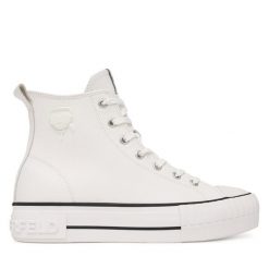 Trampki KARL LAGERFELD. Białe trampki i tenisówki damskie KARL LAGERFELD, bez wzorów, bez zapięcia. Za 749.99 zł.