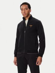 Aeronautica Militare Bluza 262FE1956UF00459 Czarny Regular Fit. Czarne bluzy męskie Aeronautica Militare, m, bez wzorów, bez kaptura. Za 654.99 zł.