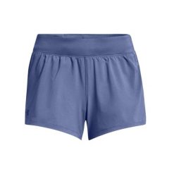 Spodenki fitness damskie Under Armour Launch SW 3 Short. Niebieskie szorty sportowe damskie Under Armour, s, bez wzorów, z poliesteru, sportowe, do biegania. Za 119.99 zł.