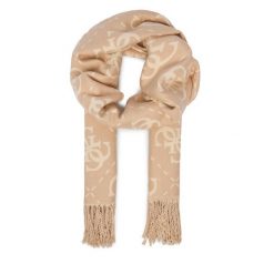 Szalik Guess. Brązowe szaliki i chusty damskie Guess, z aplikacjami. Za 199.99 zł.